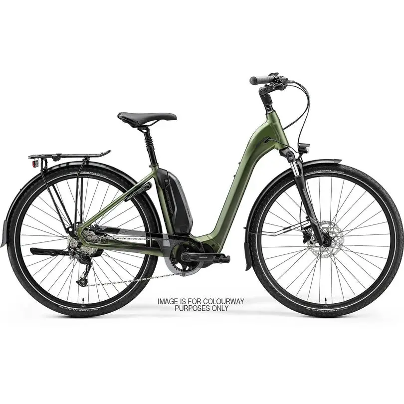 Merida Espresso City 300 Eq 418Wh Electric Hybrid Bike Silk Green/Grey 1