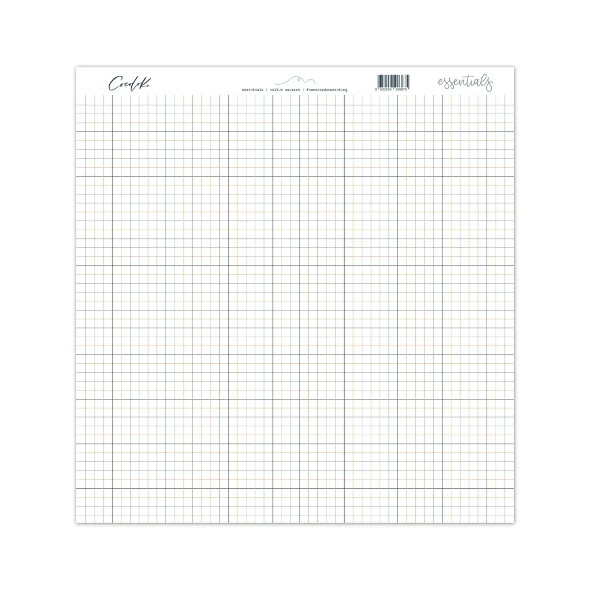Vellum 12X12 A Una Cara "Squares" Essentials 1