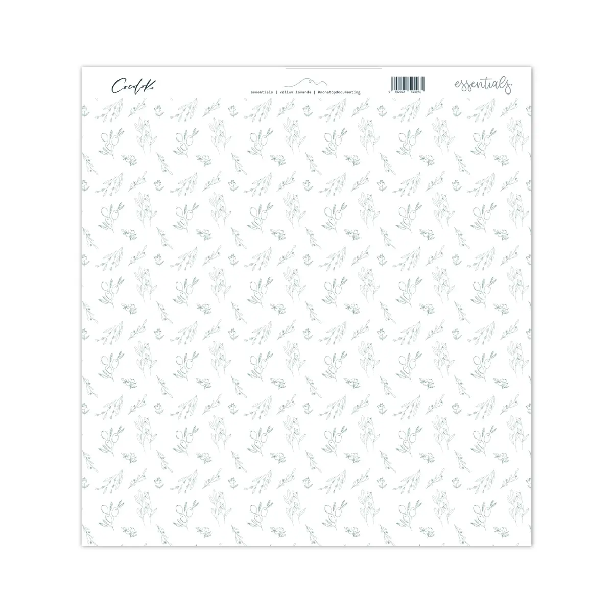 Vellum 12X12 A Una Cara "Lavanda" Essentials 1