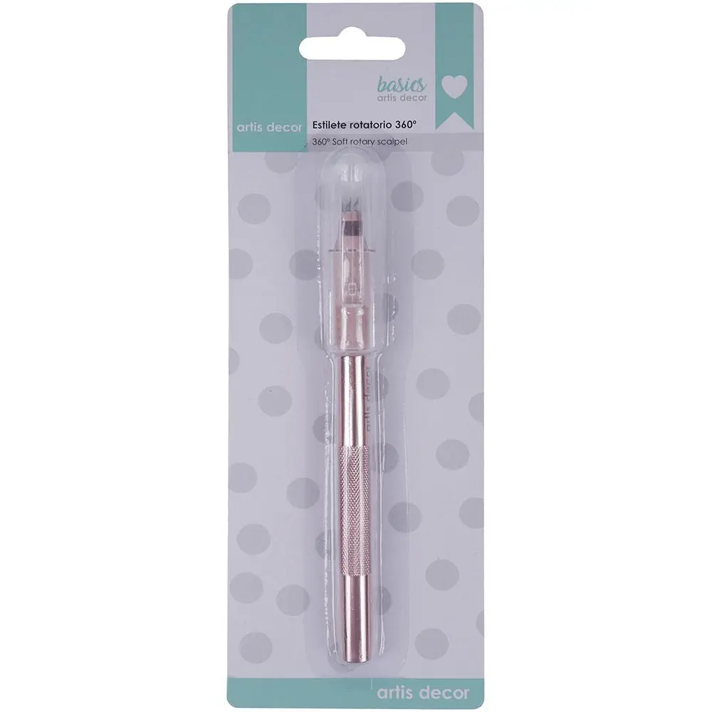 Cutter O Estilete De Agarre Soft Rotatorio 360º Artisdecor 1