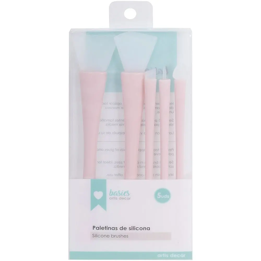 Set De Paletinas De Silicona Rosa 1