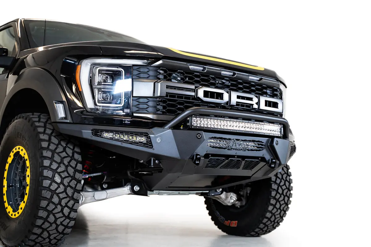 2021-2026 Ford F-150 Raptor/Raptor R Honeybadger Front Bumper W/ Top Hoop 1