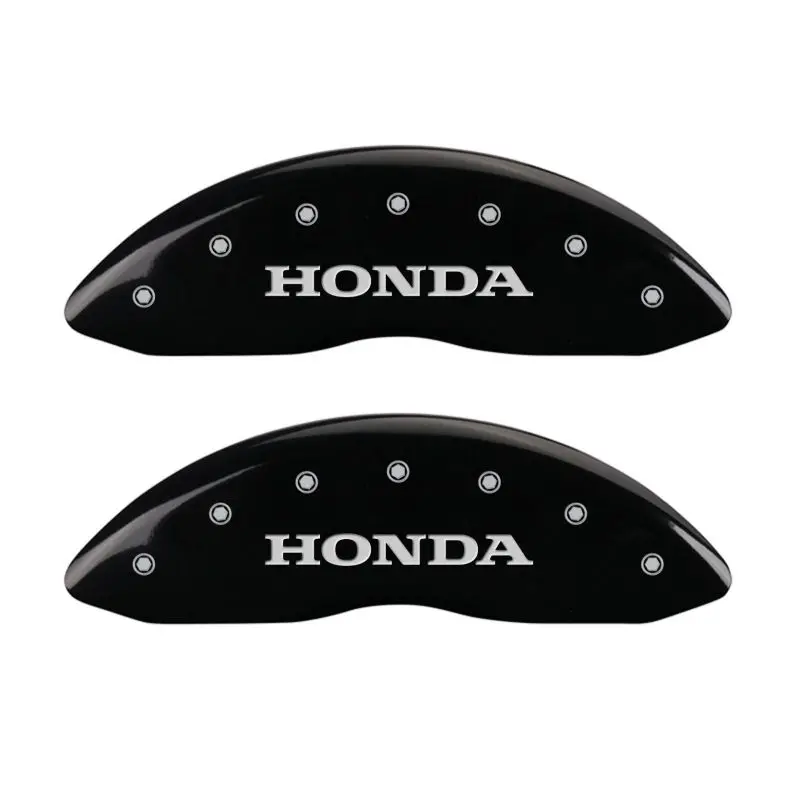 Mgp 4 Caliper Covers Engraved Front Honda Engraved Rear Pilot/2016 Black Finish Silver Ch 1