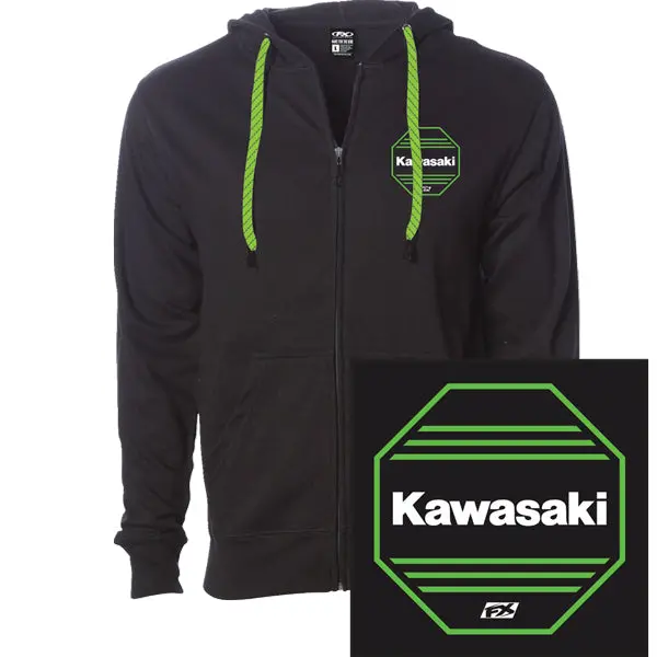 Factory Effex - Kawasaki Octagon Zip-Up Hoodie 1
