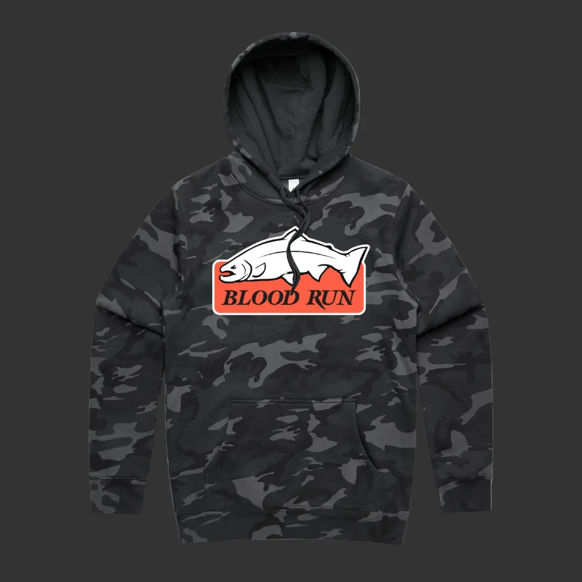 Blood Run Black Camo Fall Run Hoodie 1