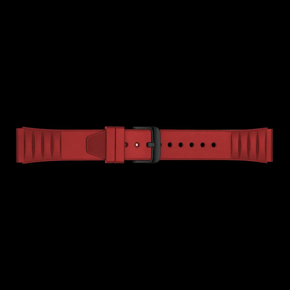 Red Fluoro Rubber Strap Suitable For Windows Series 1