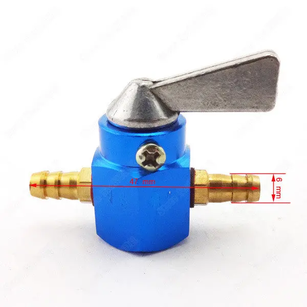 Gas Petrol Cock Fuel Tap 6Mm Motorcycle 1/4" Gasoline Inline Petcock Motocross Valve For Pit Dirt Bike Motorcycle 1