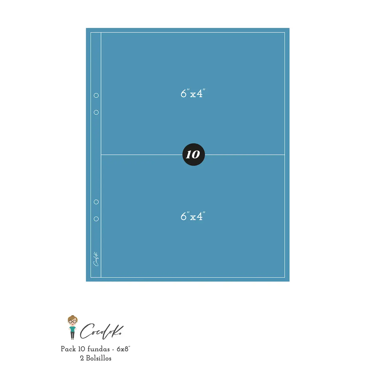 Fundas Para Álbumes De 6"X8" Con 2 Bolsillos 1