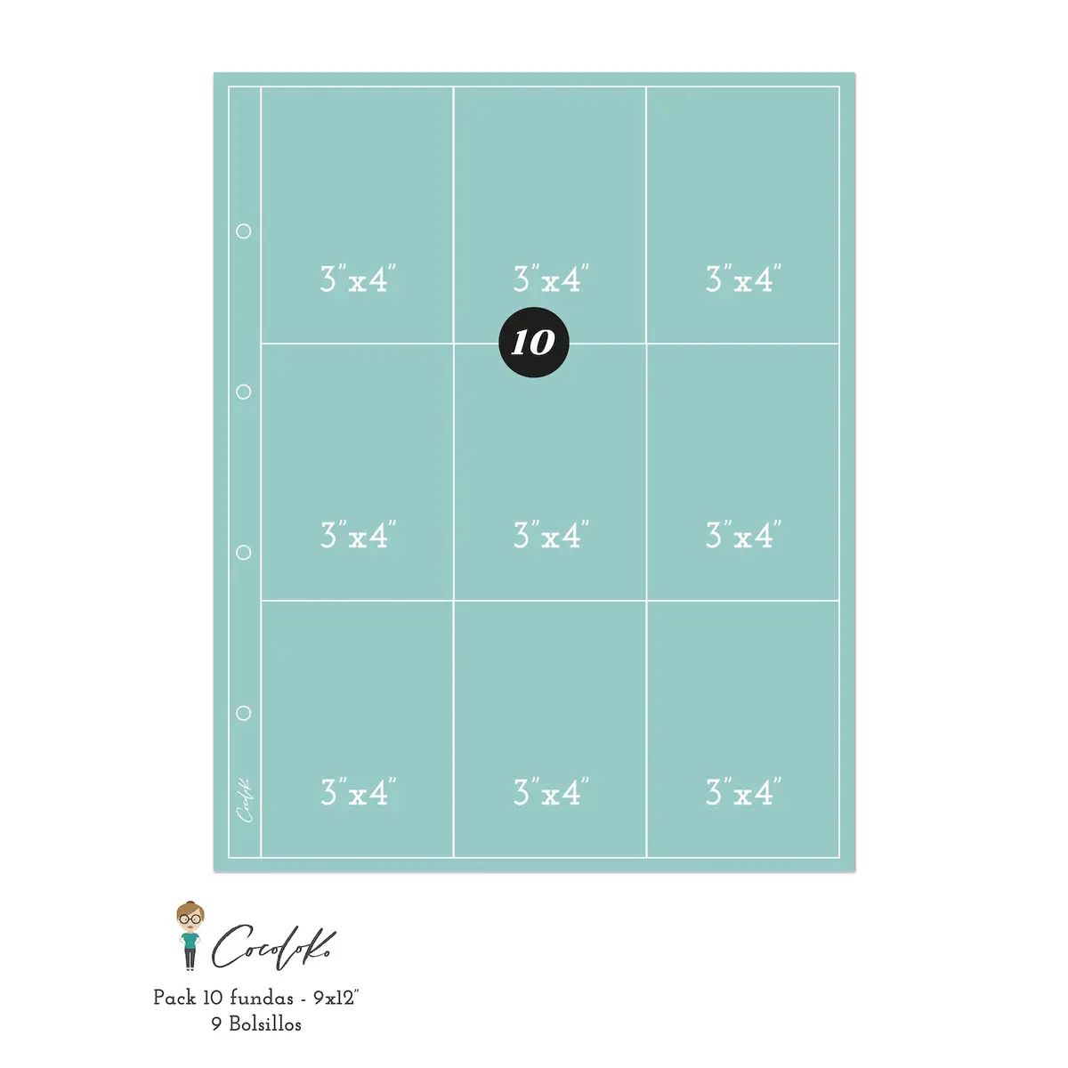 Fundas Para Álbumes De 9X12" Con 9 Bolsillos 1