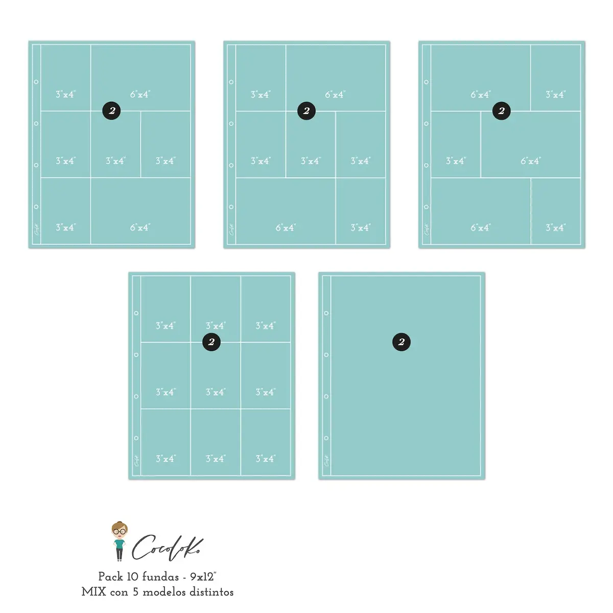 Fundas Para Álbumes De 9X12" Mix 1