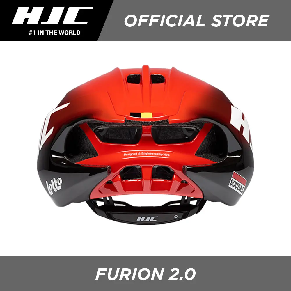 Hjc Sports Road Cycling Helmet Furion 2.0 Semi-Aero Lotto Soudal Red 2