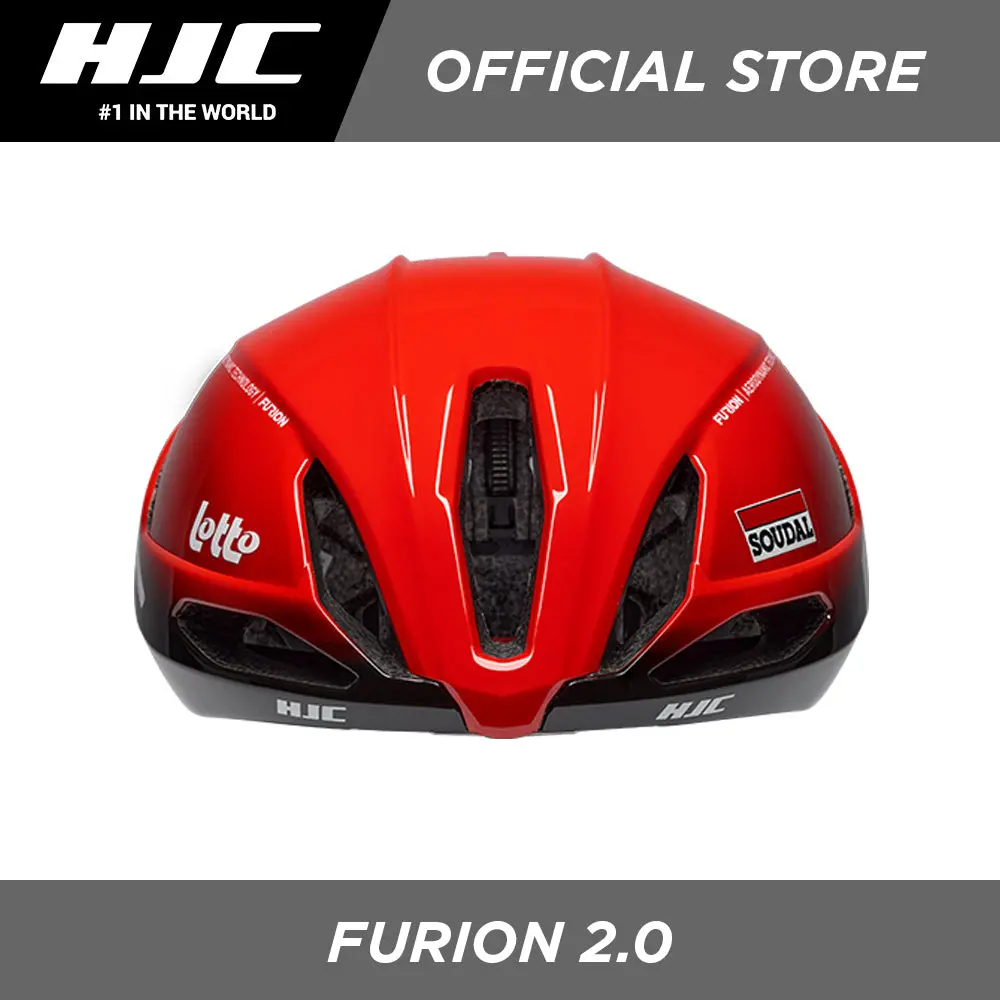 Hjc Sports Road Cycling Helmet Furion 2.0 Semi-Aero Lotto Soudal Red 3