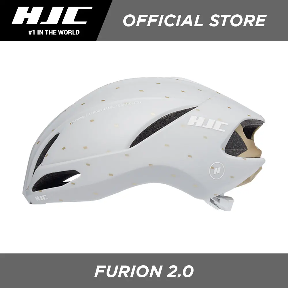 Hjc Sports Road Cycling Helmet Furion 2.0 Semi-Aero Mt Off White Gold 1