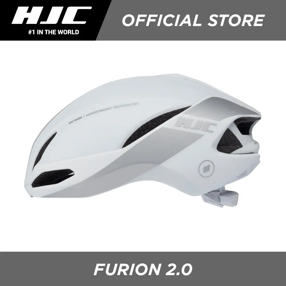 Hjc Sports Road Cycling Helmet Furion 2.0 Semi-Aero White Silver 1