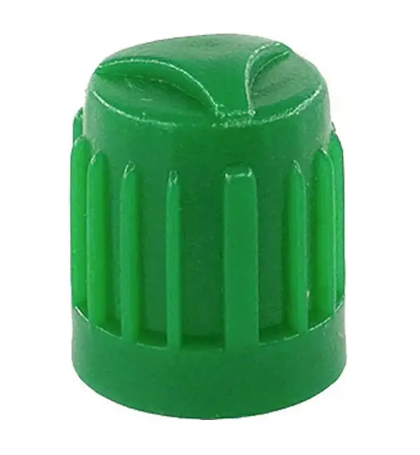 Green Tire Valve Caps - Heavy Duty Plastic - Sets Of 10, 25, 50 Or 100 - Universal, Fits All Vehicles 1