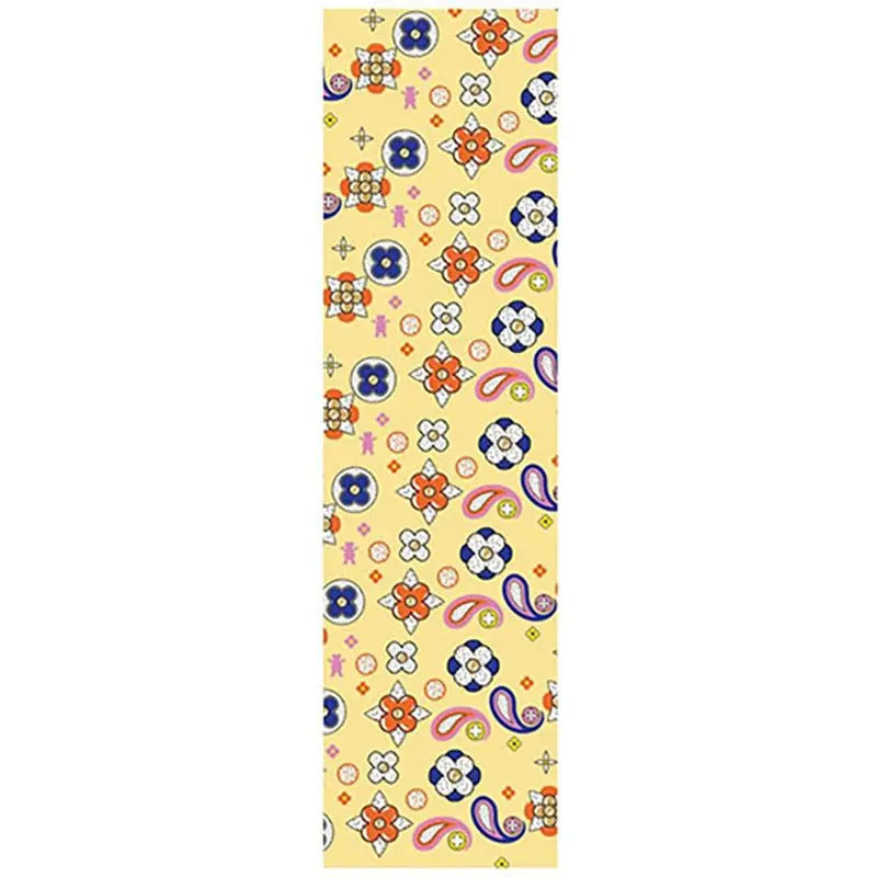 Grizzly 9" X 33" When In Rome Yellow Perforated Skateboard Grip Tape 1