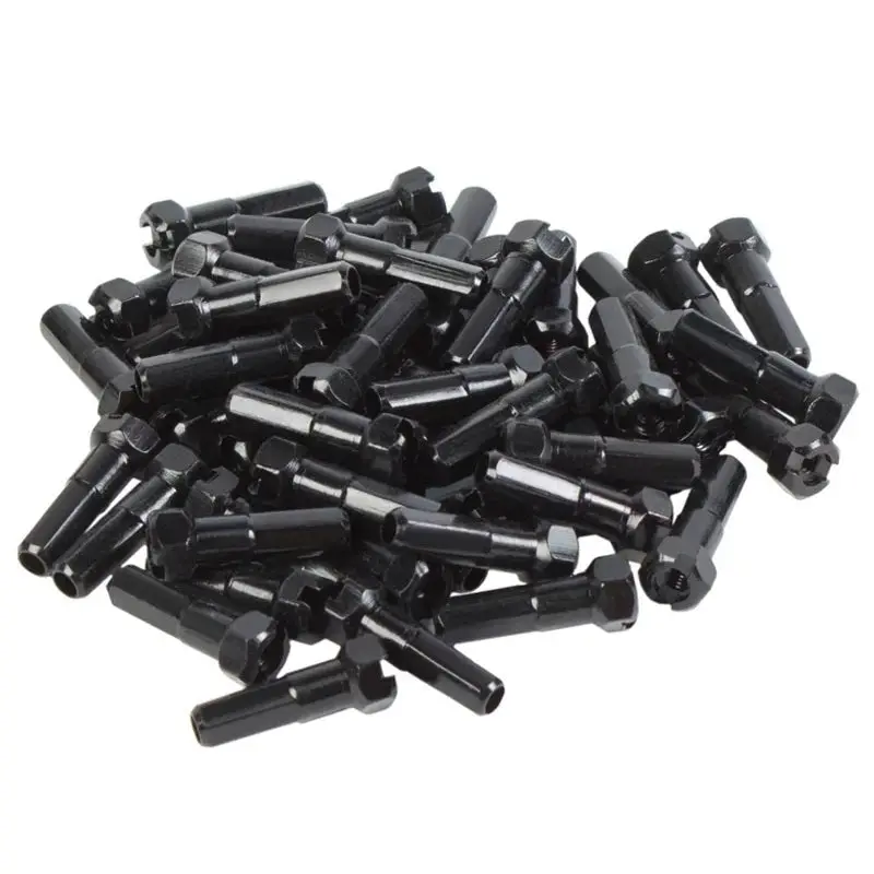 Gsport Taper-Hex Anodized Black 7075-T6 Aluminum Nipples 40Pcs 1