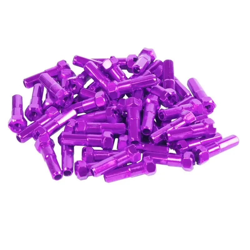 Gsport Taper-Hex Anodized Purple 7075-T6 Aluminum Nipples 40Pcs 1