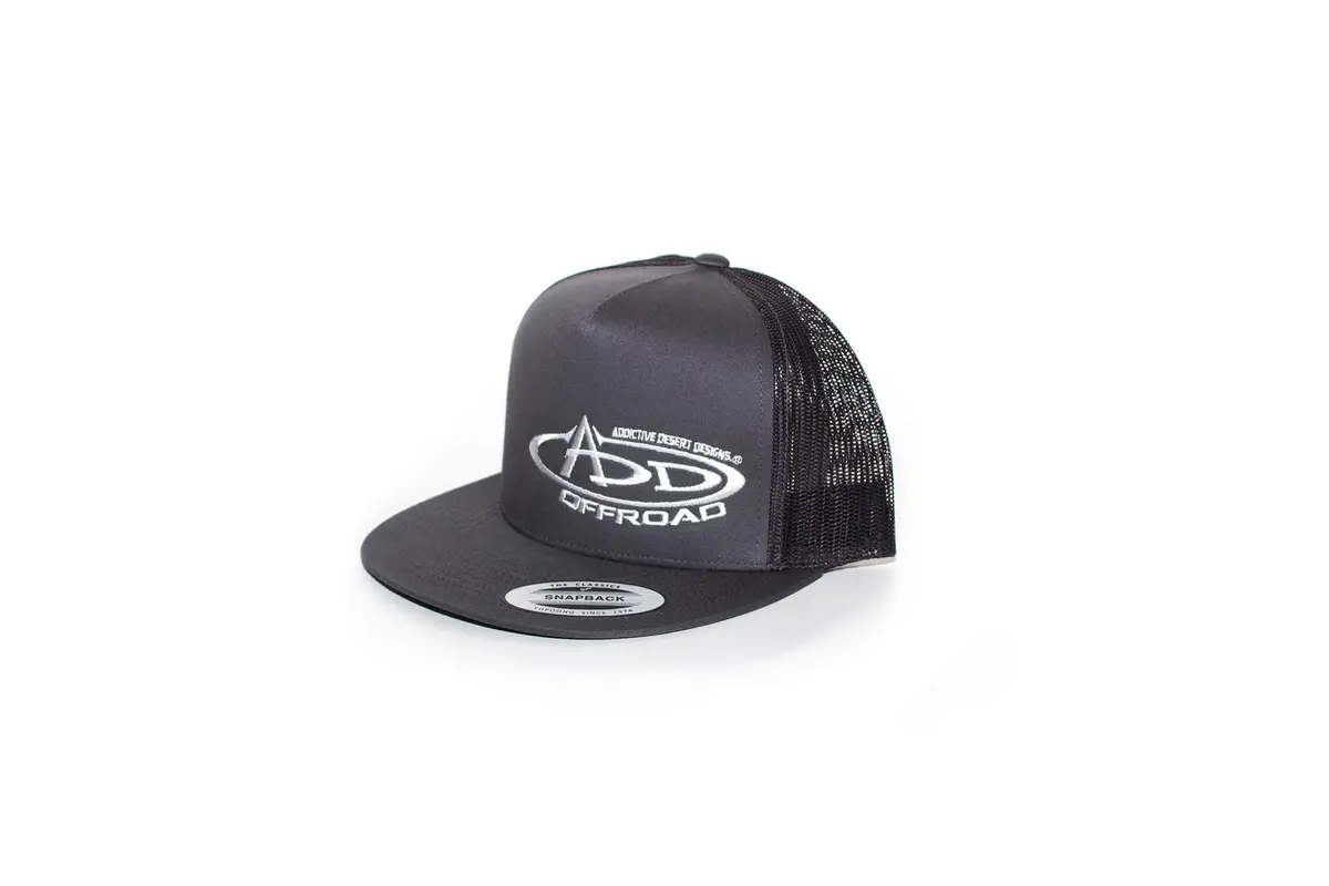Flexfit Add Logo Hat, Classic Trucker Snap Back, One Size Fits All, Grey Hat 1