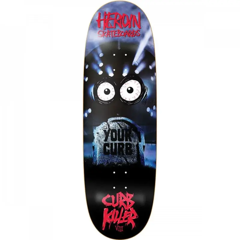 Heroin 10" X 32.5" Curb Killer 8 Egg Skateboard Deck 1