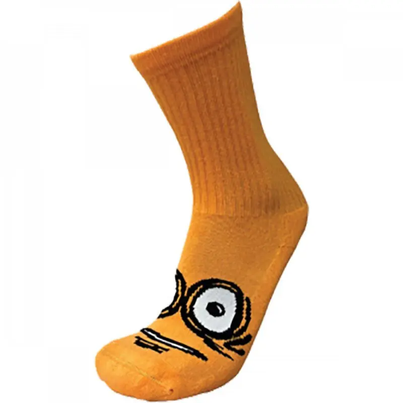 Heroin Big Egg Neon Orange Crew Socks 1Pr 1