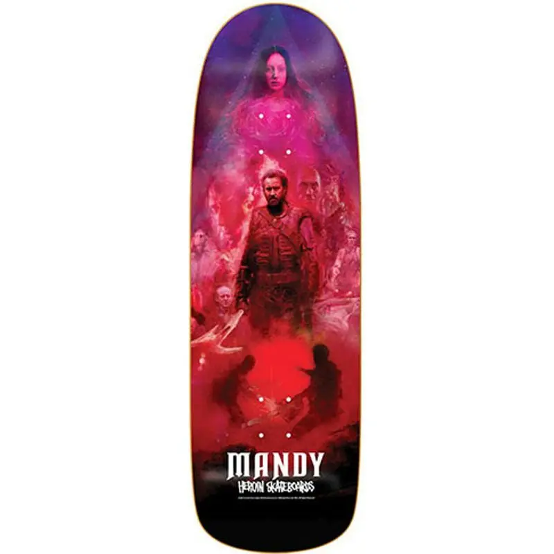 Heroin X Mandy Poster 9.60" Shaped Skateboard Deck 1