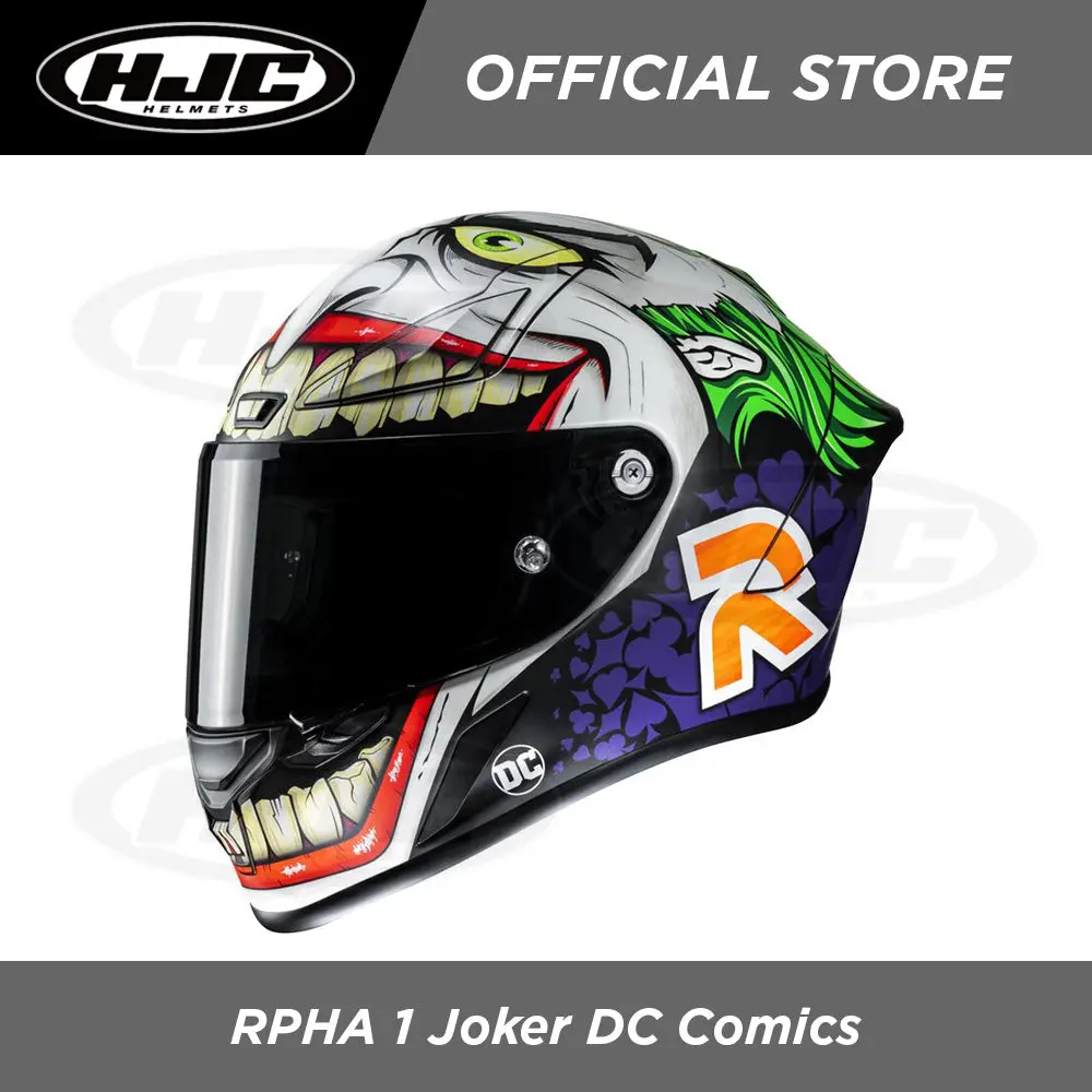 Hjc Helmets Rpha 1 Joker Dc Comics Mc48sf 1