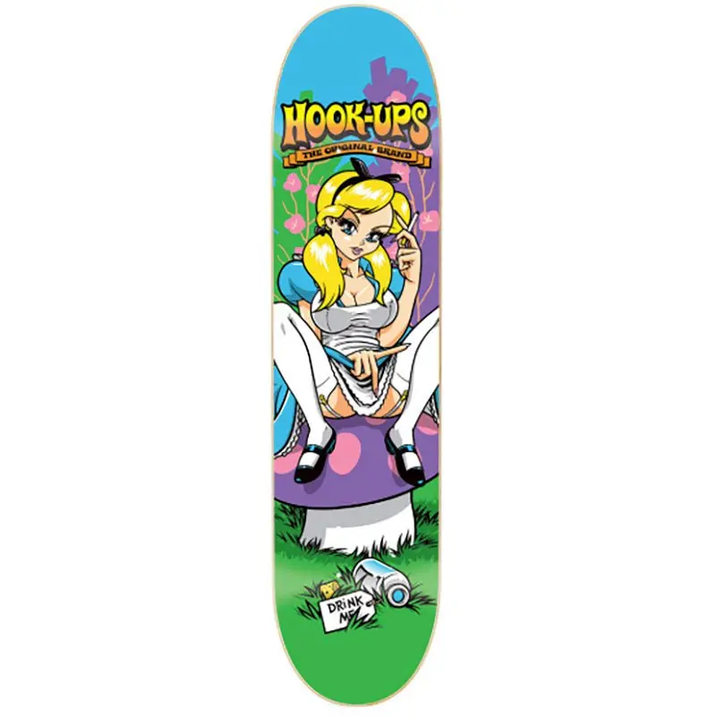 Hook-Ups Skateboards 8.0" X 31.75" Alice Skateboard Deck 1