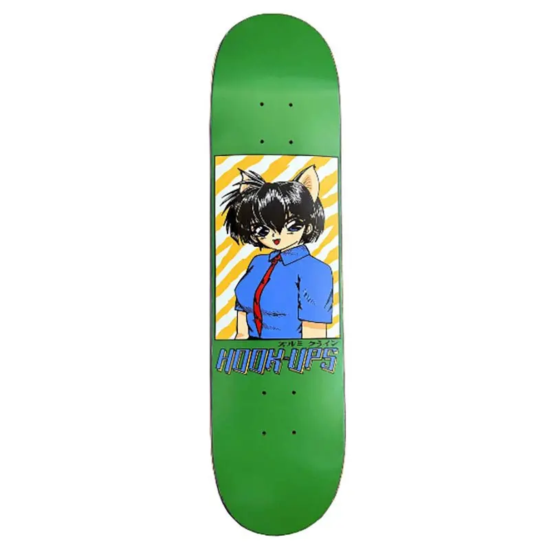 Hook-Ups Skateboards 7.5" X 31" Cat Girl 2 Skateboard Deck 1
