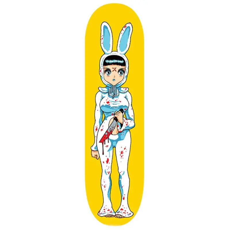 Hook-Ups Skateboards 8.25" X 32.25" Death Bunny Skateboard Deck 1