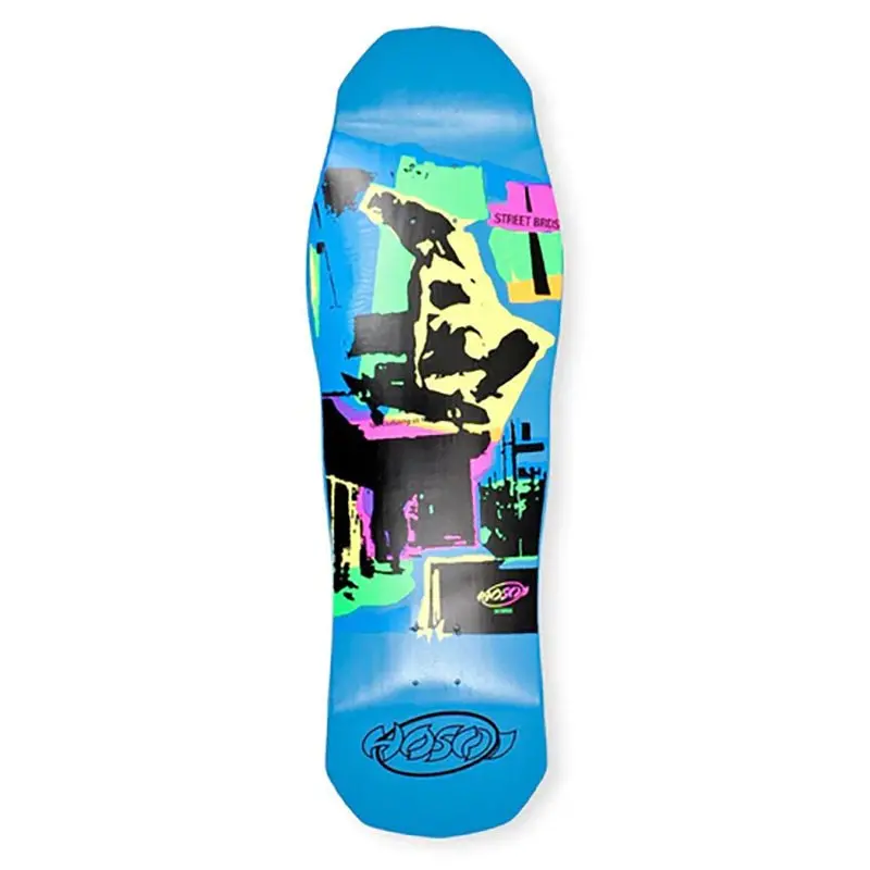 Hosoi 10" X 32.75" Pop Art 87 Large Blue Dip Skateboard Deck 1