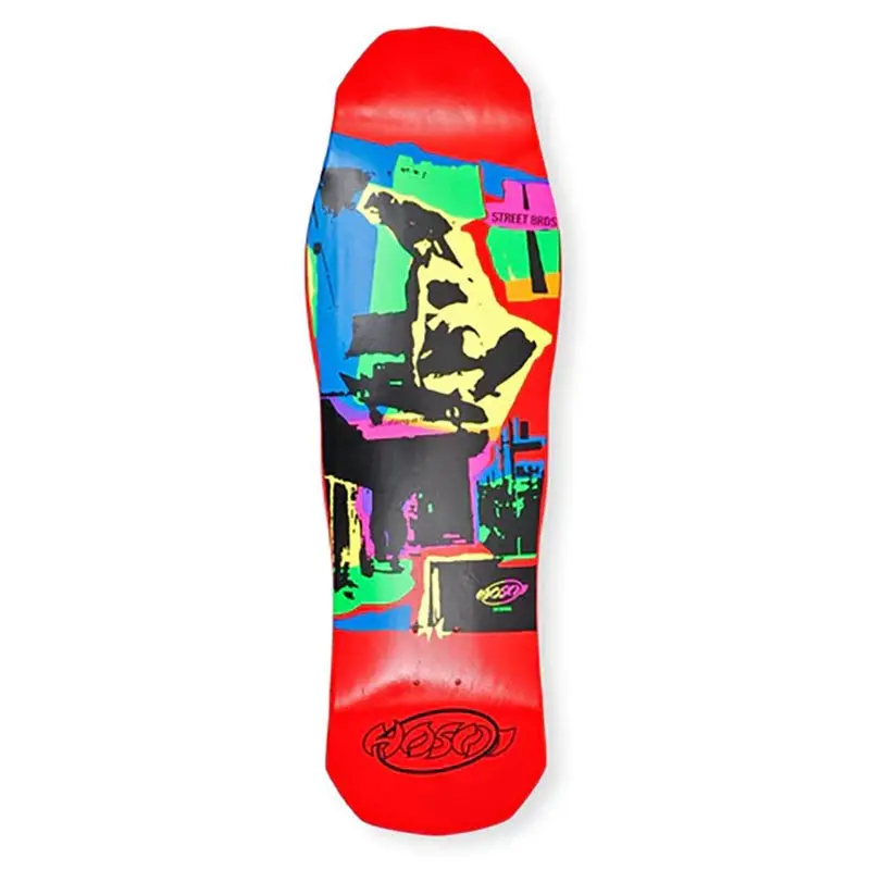 Hosoi 10" X 32.75" Pop Art 87 Large Red Dip Skateboard Deck 1