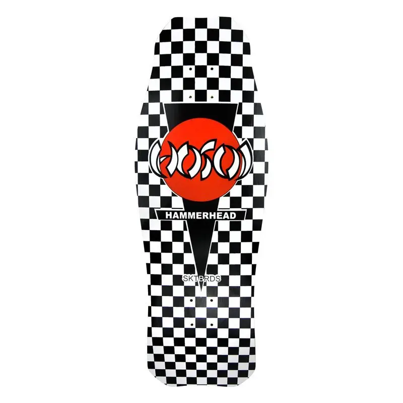 Hosoi 10.5" X 31" O.G. Hammerhead Checkerboard Black Skateboard Deck 1