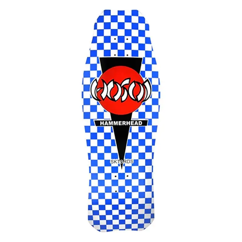 Hosoi 10.5" X 31" O.G. Hammerhead Checkerboard Blue Skateboard Deck 1