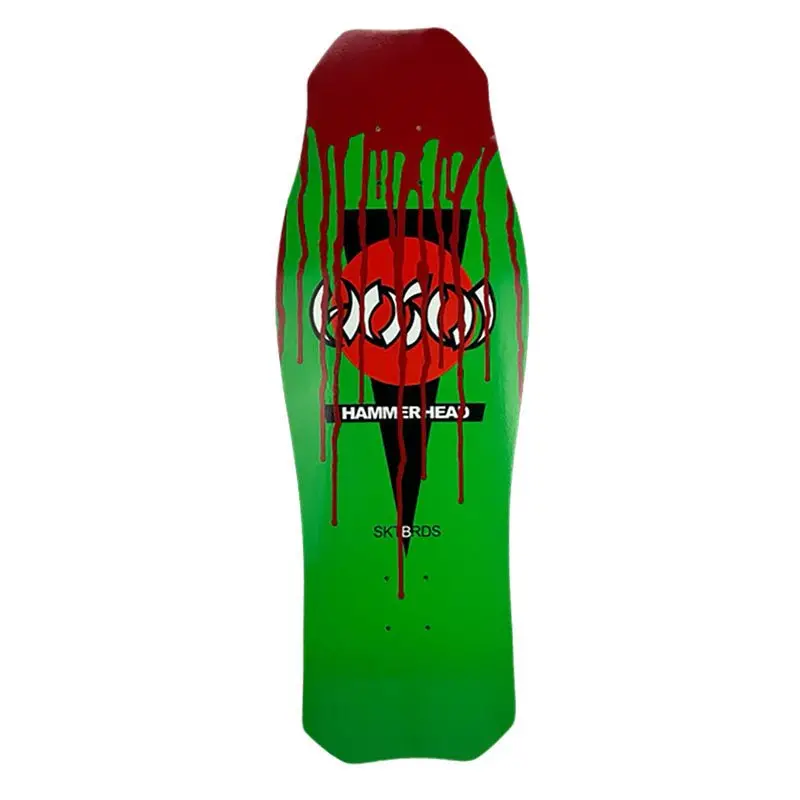 Hosoi 10.5"X 31" "Bloody" Halloween 2024 Og Hammerhead Green Skateboard Deck 1