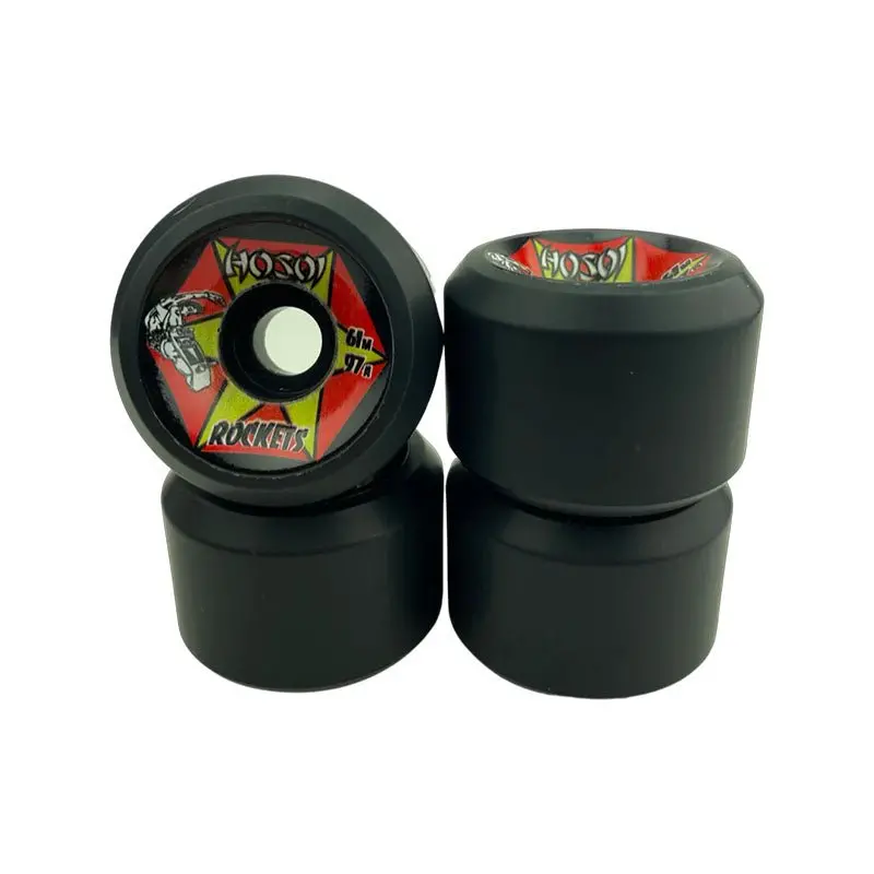 Hosoi 61Mm 97A Rockets Black Skateboard Wheels 4Pk 1