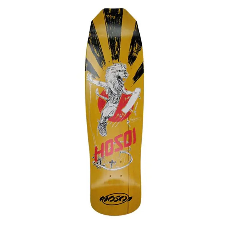 Hosoi 9" X 32.25" Hosoi King Yellow Stain Skateboard Deck 1