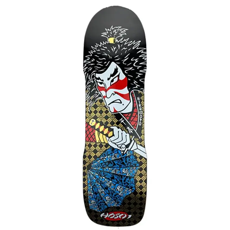 Hosoi 9" X 32.5" Lonny Hiramoto Samurai Black Skateboard Deck 1