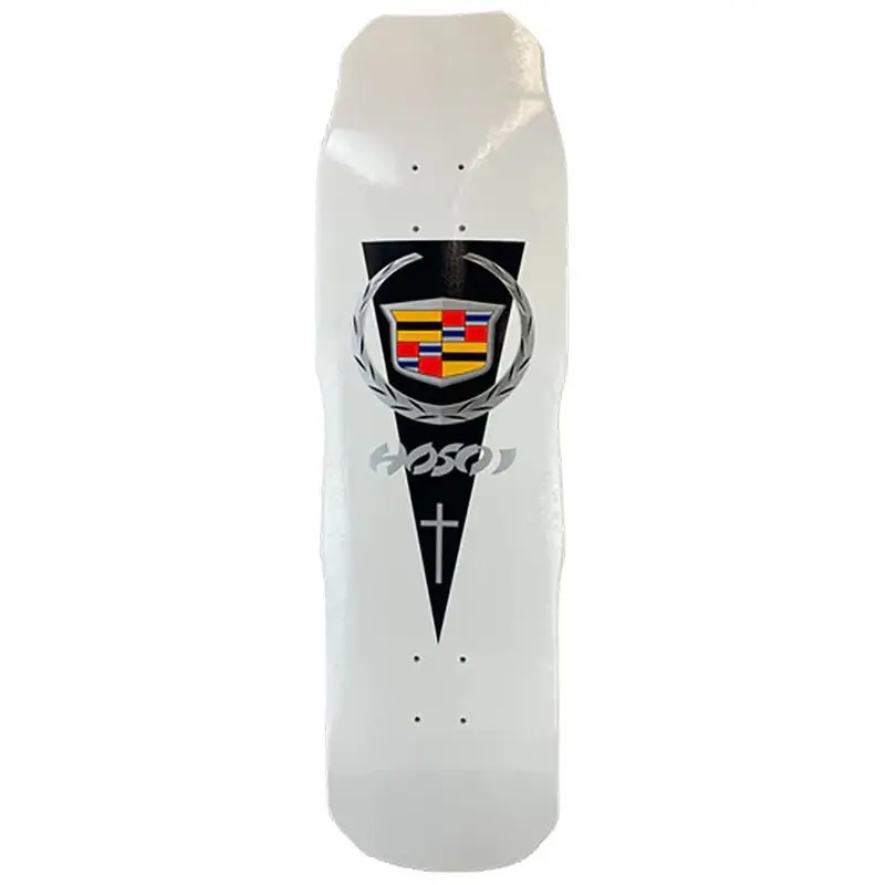 Hosoi 9.25" X 32.5" Cadillac White Dip Skateboards Deck 1