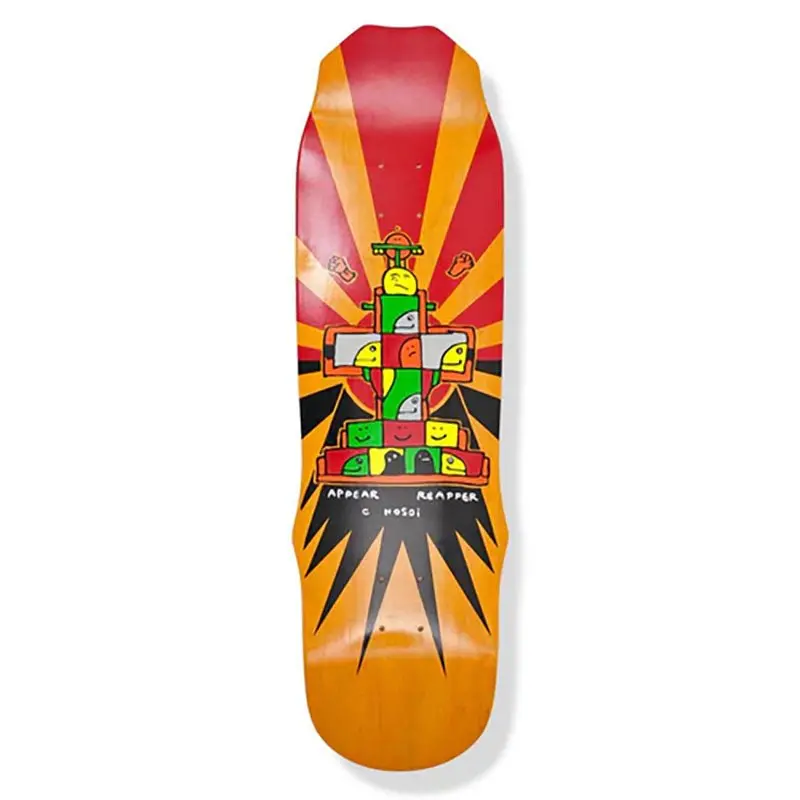 Hosoi Skateboards 9" X 33" Orange Stain Gonz 93 Skateboard Deck 1