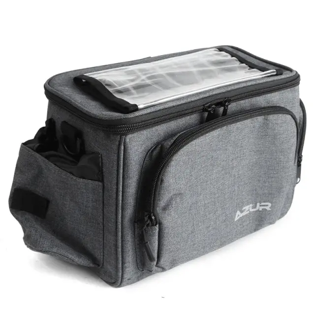 Azur Touring Handlebar Bag With Phone Pouch - Grey 1