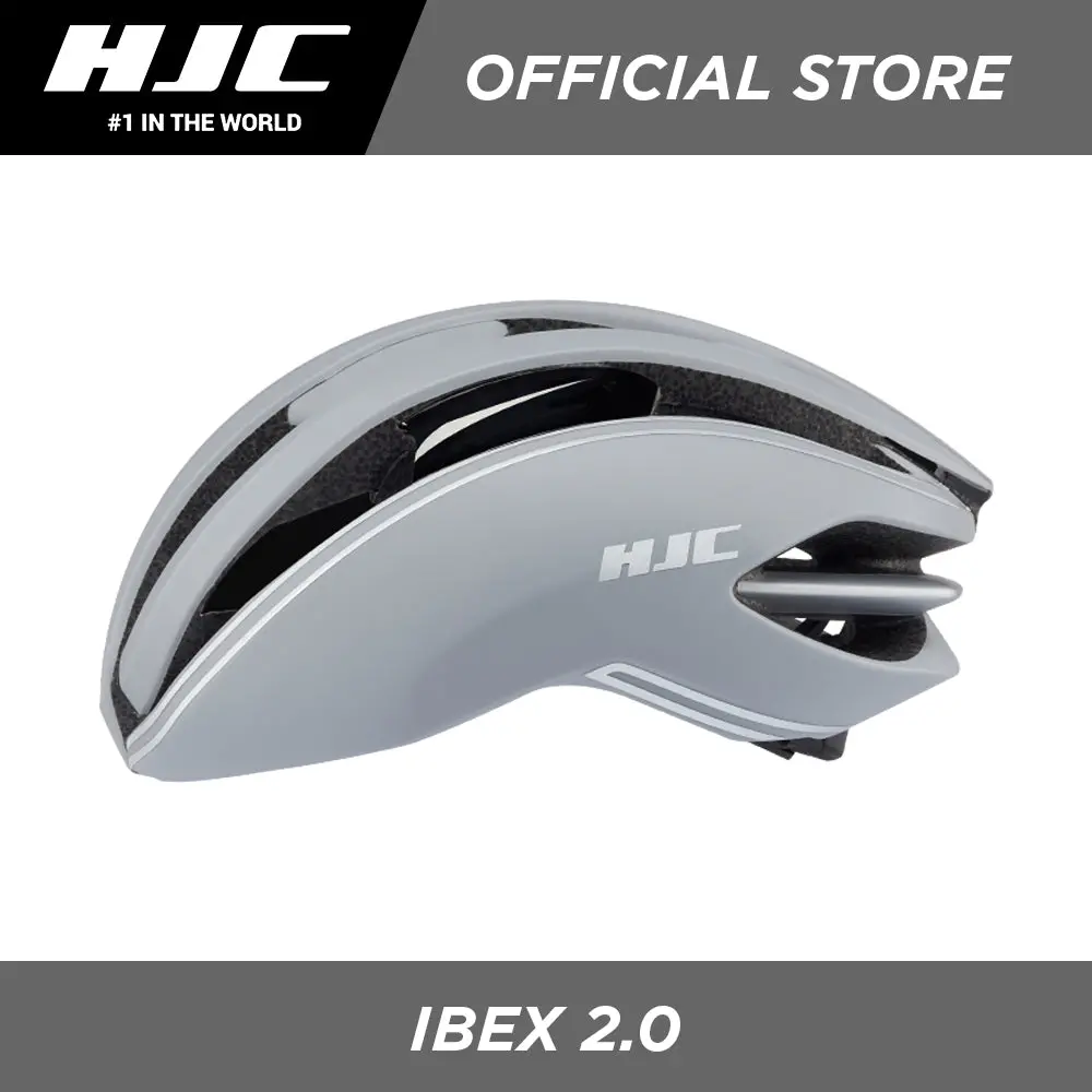 Hjc Sports Road Cycling Helmet Ibex 2.0 Grey Silver Line 1