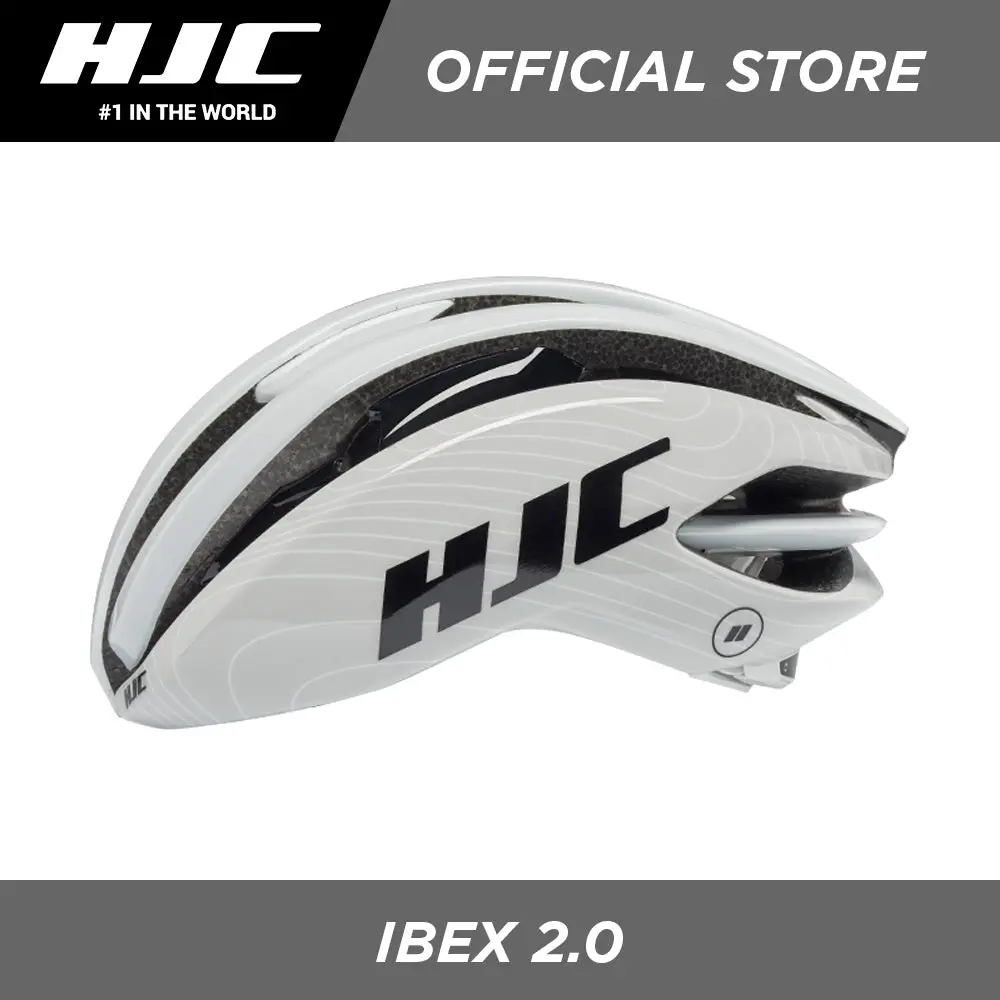 Hjc Sports Road Cycling Helmet Ibex 2.0 White Line Grey 1