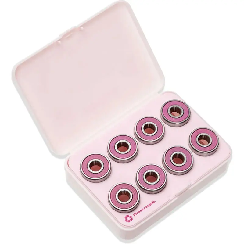 Impala Roller Skate Abec-7 Bearings Set Silver/Pink (8Pcs=1Skate) 1