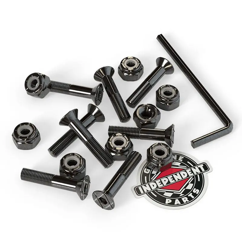 Independent 1" Genuine Parts Allen Head Black Skateboard Hardware 1