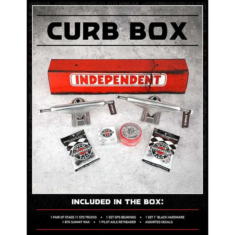 Independent Curb Box Set Skateboard Trucks 1