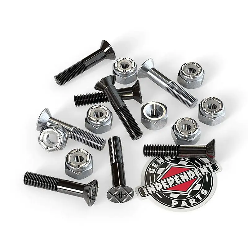 Independent Trucks 1" Genuine Parts Phillips Black/Silver Skateboard Hardware 1