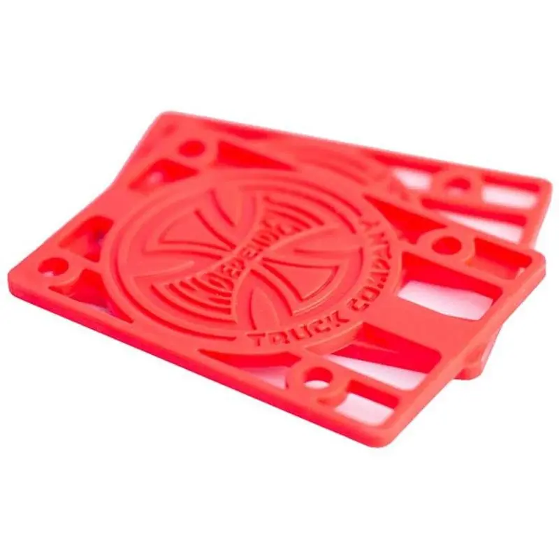Independent Trucks 1/8" Genuine Parts Red Skateboard Risers 2Pk 1