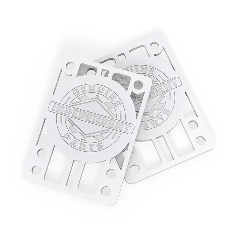 Independent Trucks 1/8" Genuine Parts White Skateboard Risers 2Pk 1