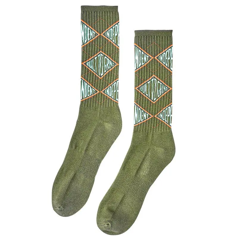 Independent Trucks Btg Pivot Mens Army Crew Socks 1Pr 1